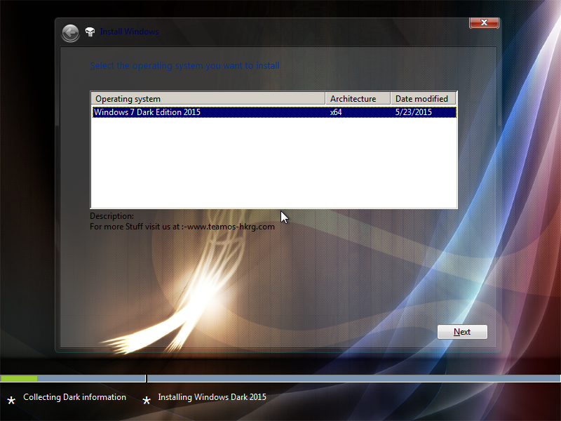 Windows 7 Dark Edition ISO Screenshot 1