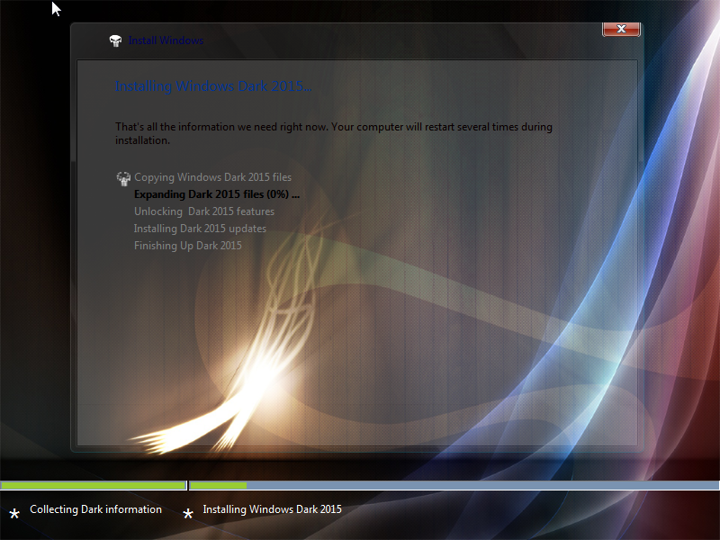 Windows 7 Dark Edition ISO Screenshot 2